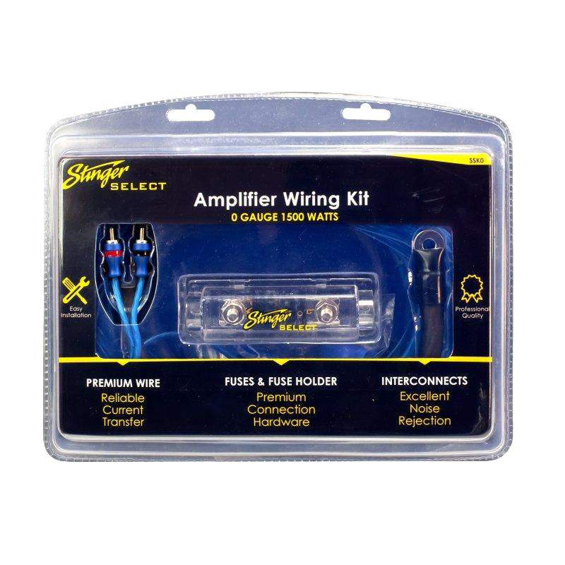 1/0 GA 1,500 Watt Complete Amplifier Copper Wiring Kit
