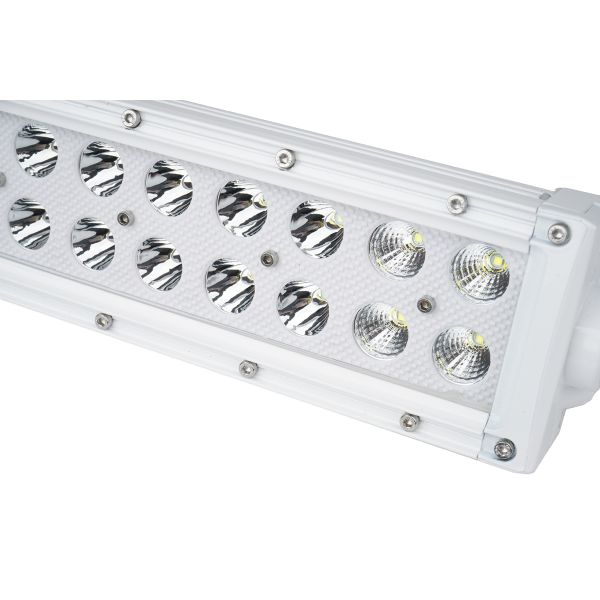 14.25" Marine Grade Dual Row Straight Light Bar with 72-Watt 24 x 3W High Intensity LEDs by Race Sport Lighting