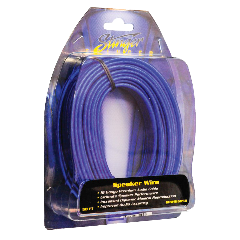 16GA Matte Blue 50ft Speaker Wire