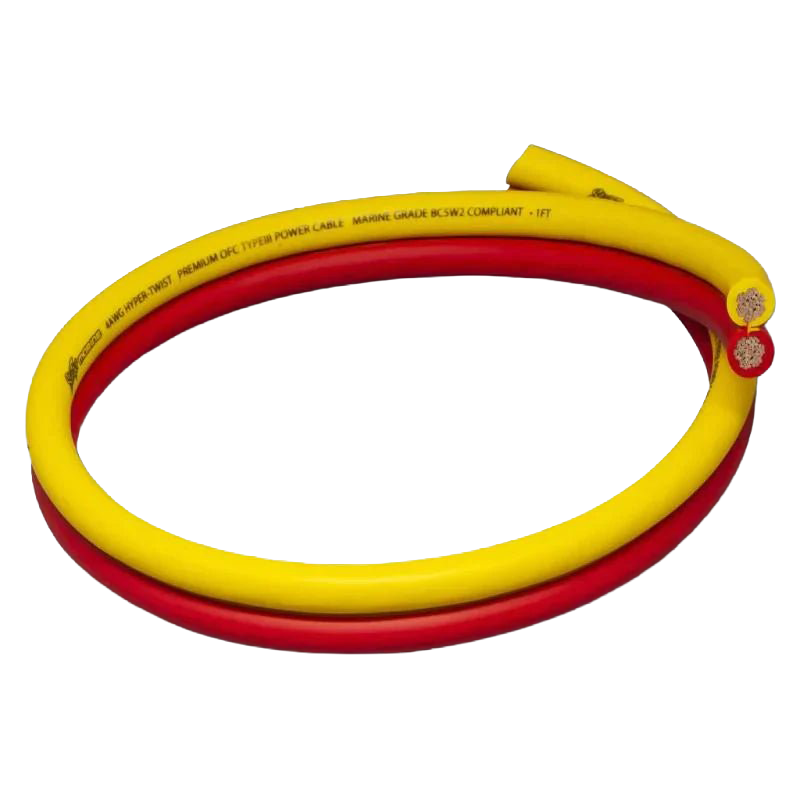 8GA Marine Compliant Wiring Kit With Dual Siamese Power/Ground Wire (7 Meter)