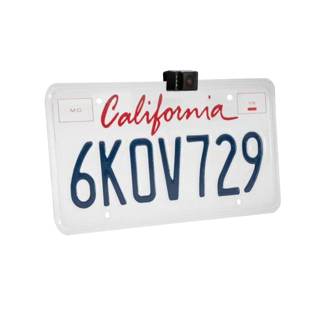 BOYO Concealed License Plate Backup Camera with Night Vision and Guide Parking Lines (Black) | VTL17IR