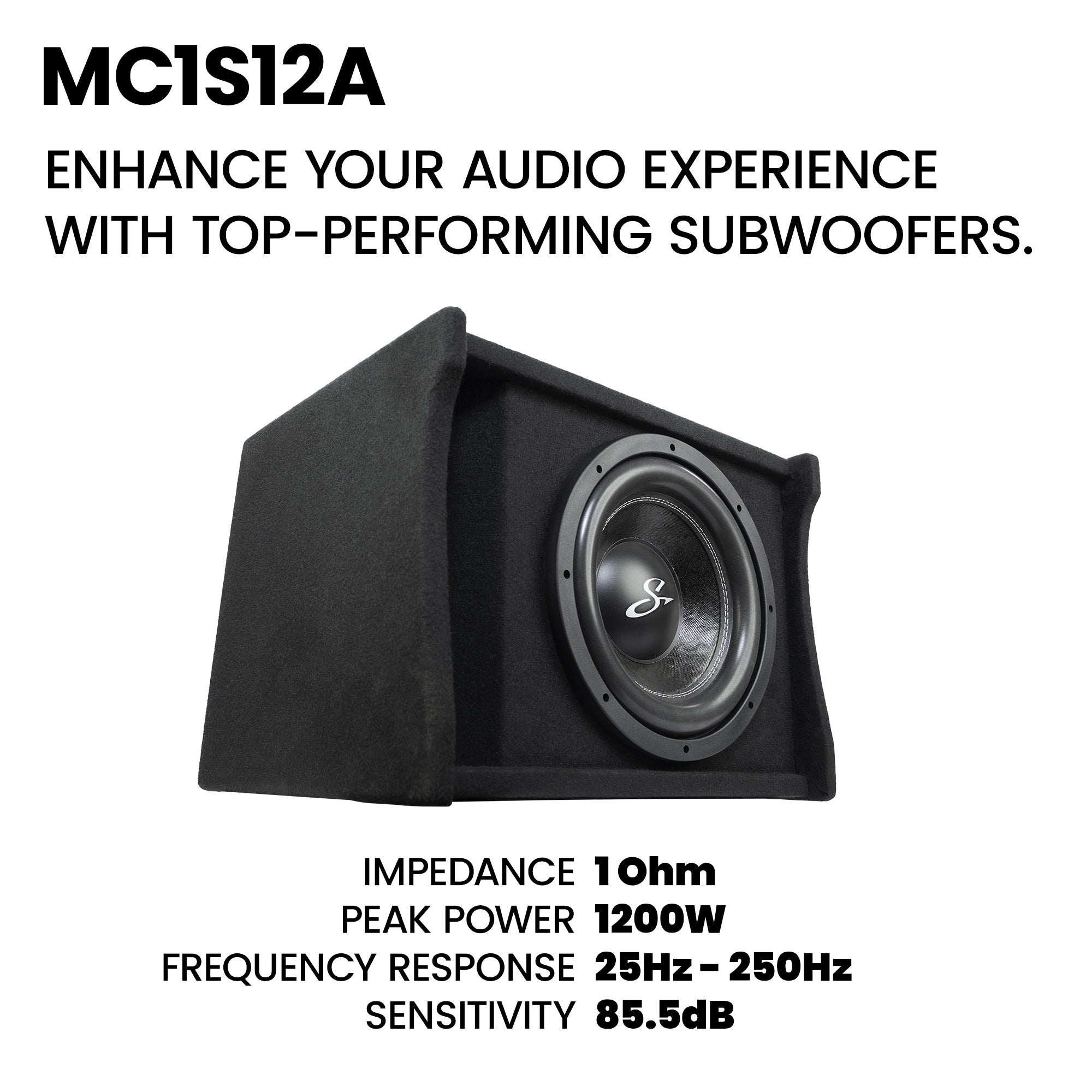 Stinger Audio Party Pack - Single 12" or 10" 700W (RMS)/1200W (Max) Loaded Ported Subwoofer Enclosure + Amplifier + Amp Wiring Kit