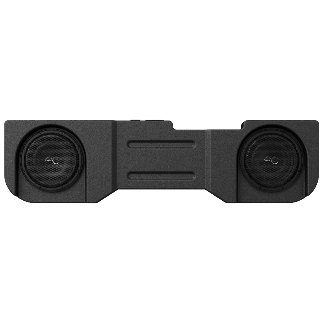 Chevy Silverado/GMC Sierra 1500 (2014-2018) / 2500/3500 (2014-2019) Under Seat Dual 10" Sealed Loaded Subwoofer Box Enclosure by AudioControl