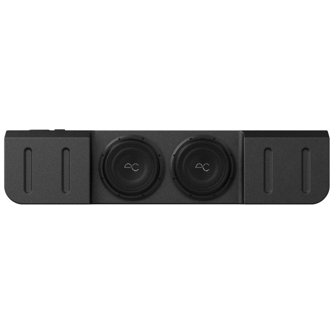 Ford F-150 (2015-2023)/F-250/350 Super Duty (2017+) Dual 10" Loaded Subwoofer Enclosure with Stinger Audio 1000W Monoblock Amplifier & Wiring Kit