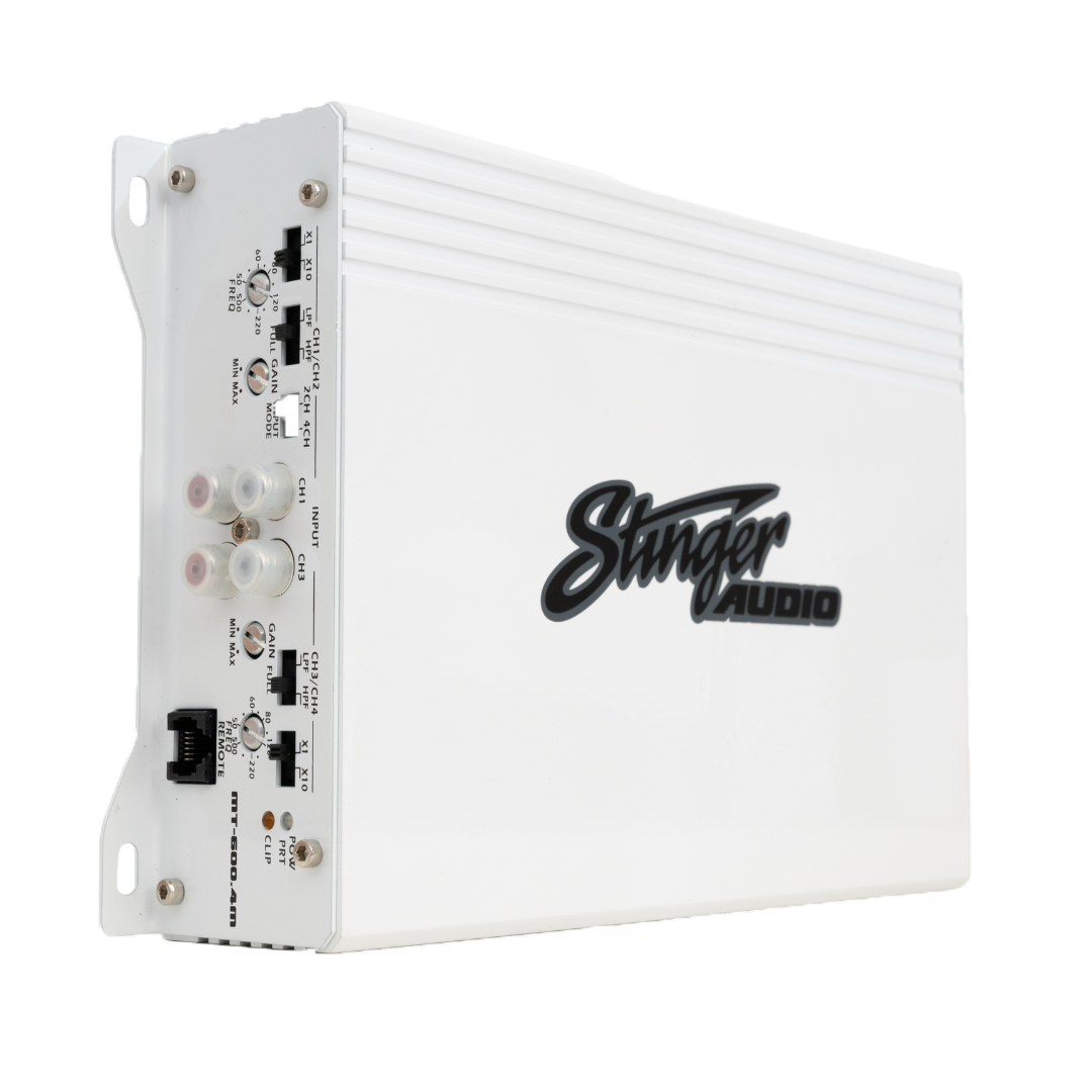 Stinger Audio MT-600.4M 1000 Watt 4-Channel Marine Audio Amplifier