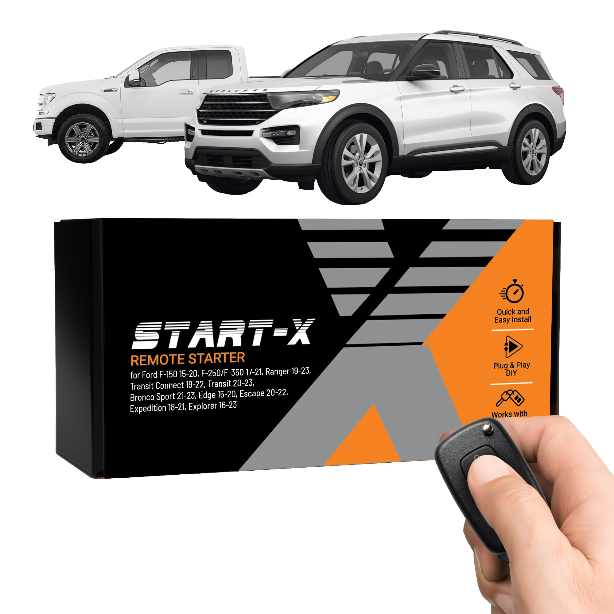 Start-X Remote Starter Kit for Ford Vehicles, F-150 (2015-20), F-250/350 (2017-21) | Plug N Play