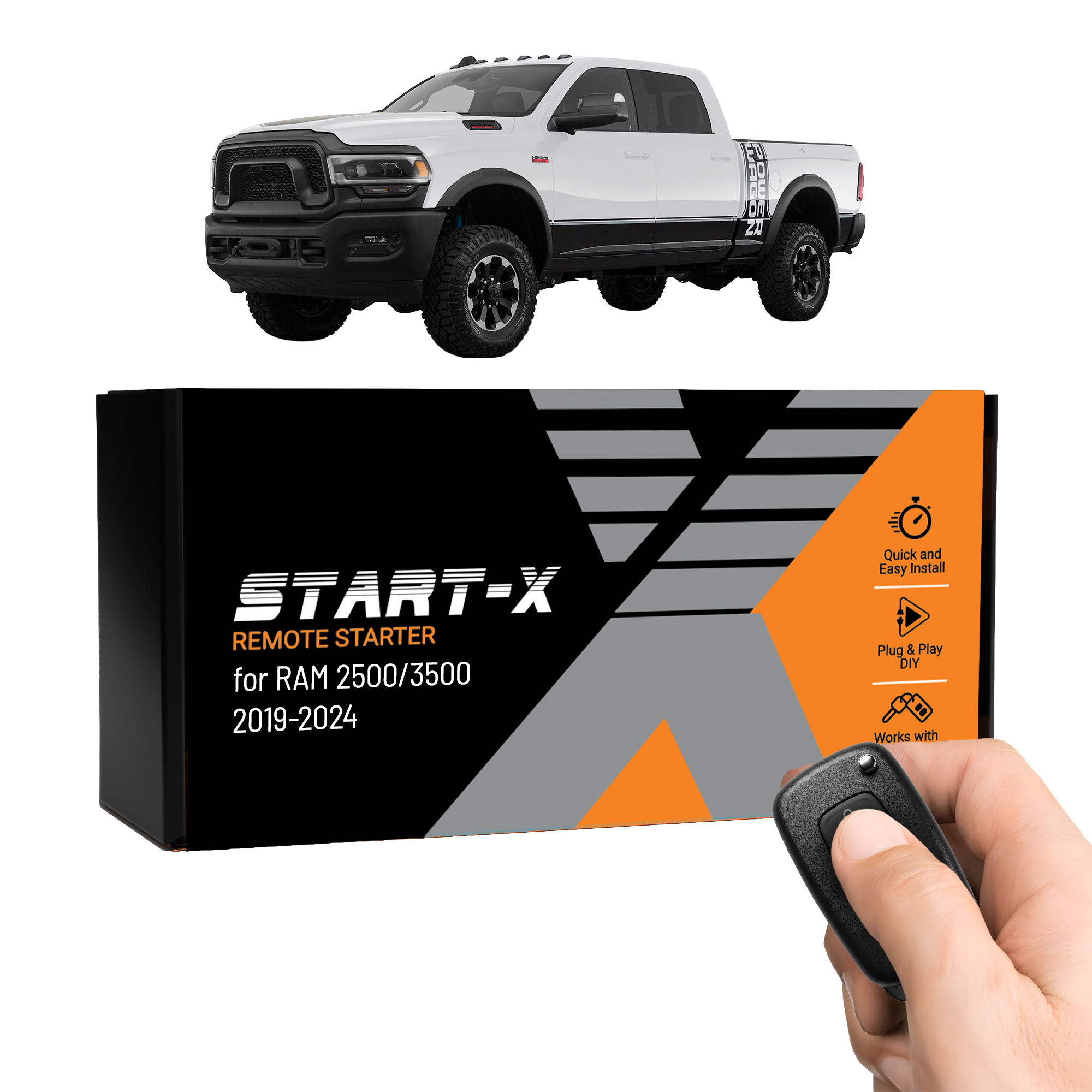 Start-X Plug N Play Remote Starter Kit for RAM 2500/3500 (2019-2024) / Push to Start