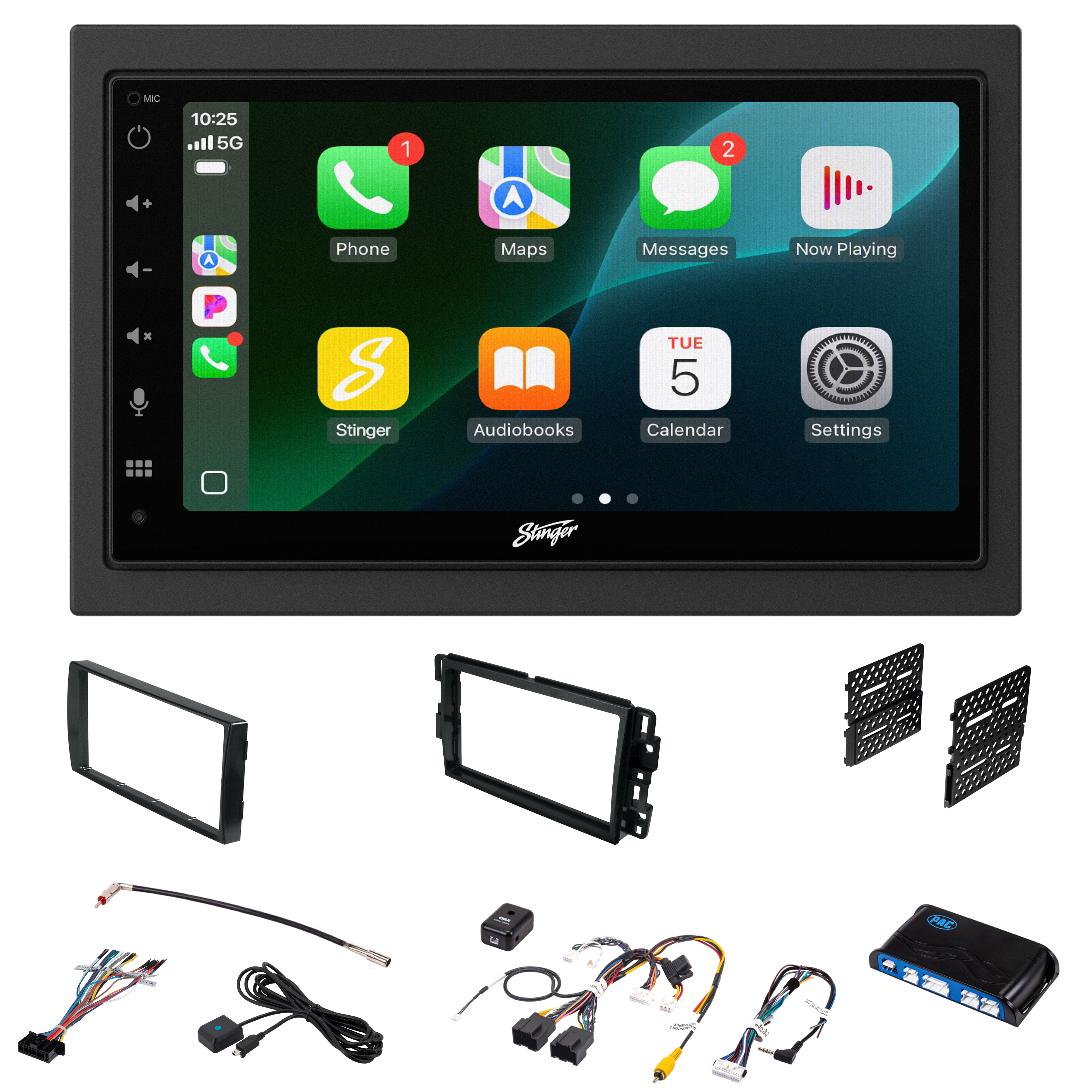 Chevy Silverado/Suburban/Tahoe & GMC Sierra/Yukon (2007-2014) Stinger 6.8" Double DIN Radio Kit | Plug-&-Play