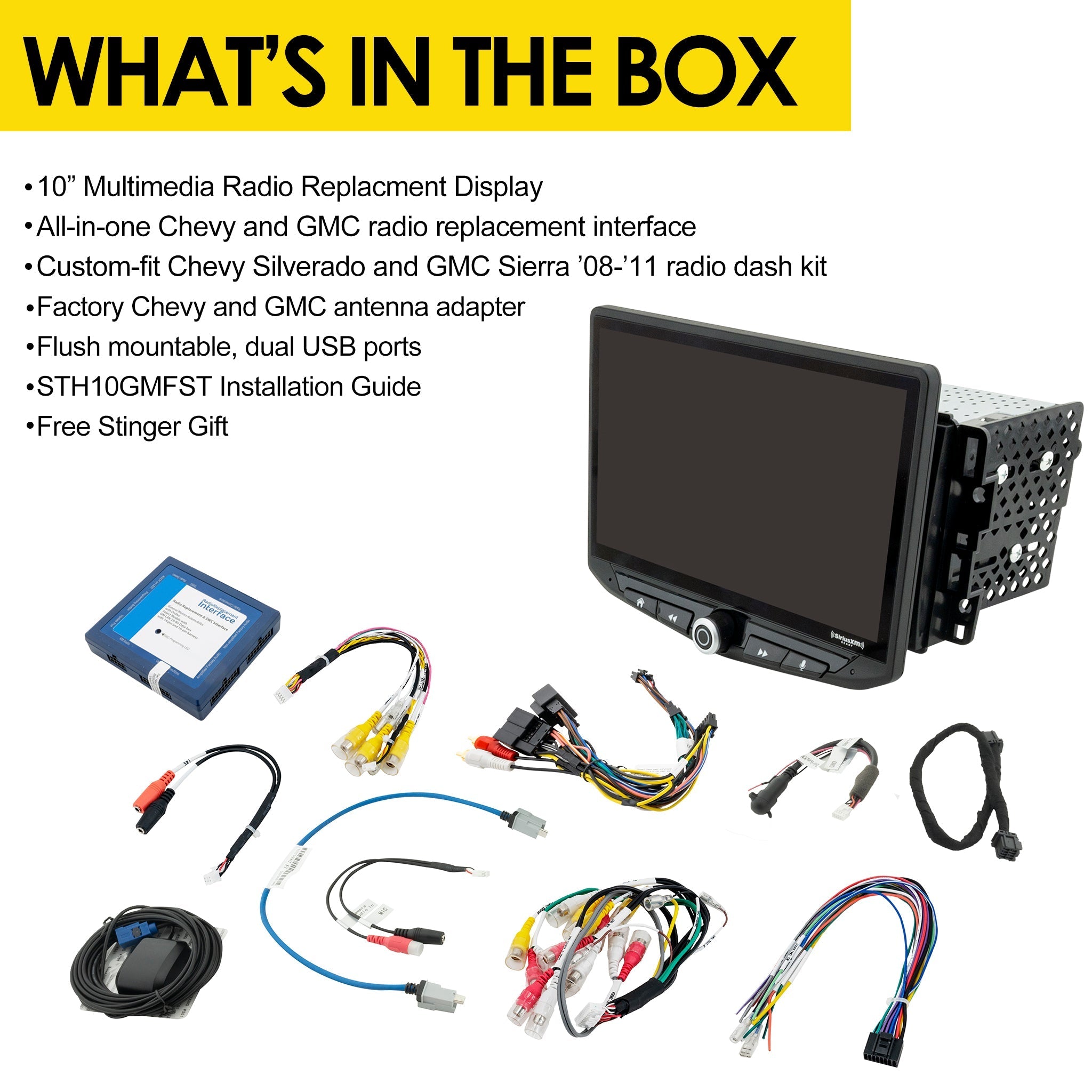 HEIGH10 Chevy Silverado/GMC Sierra (2007-2014) 10" Radio Kit