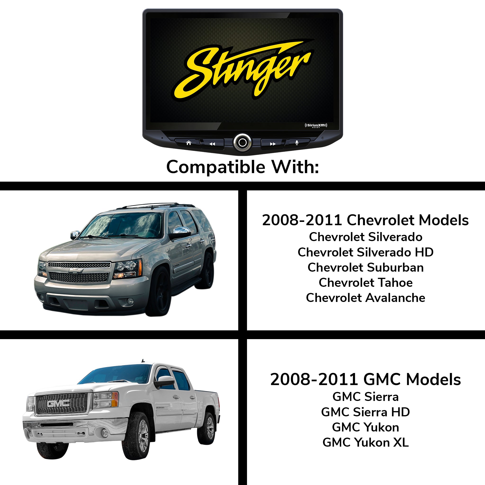 HEIGH10 Chevy Silverado/GMC Sierra (2007-2014) 10" Radio Kit