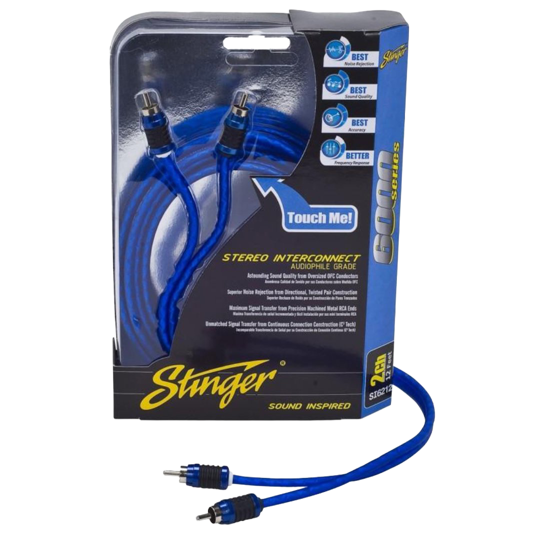 Stinger 17FT 6000 Series 2-Channel OFC Hyper-Flex RCA Interconnect