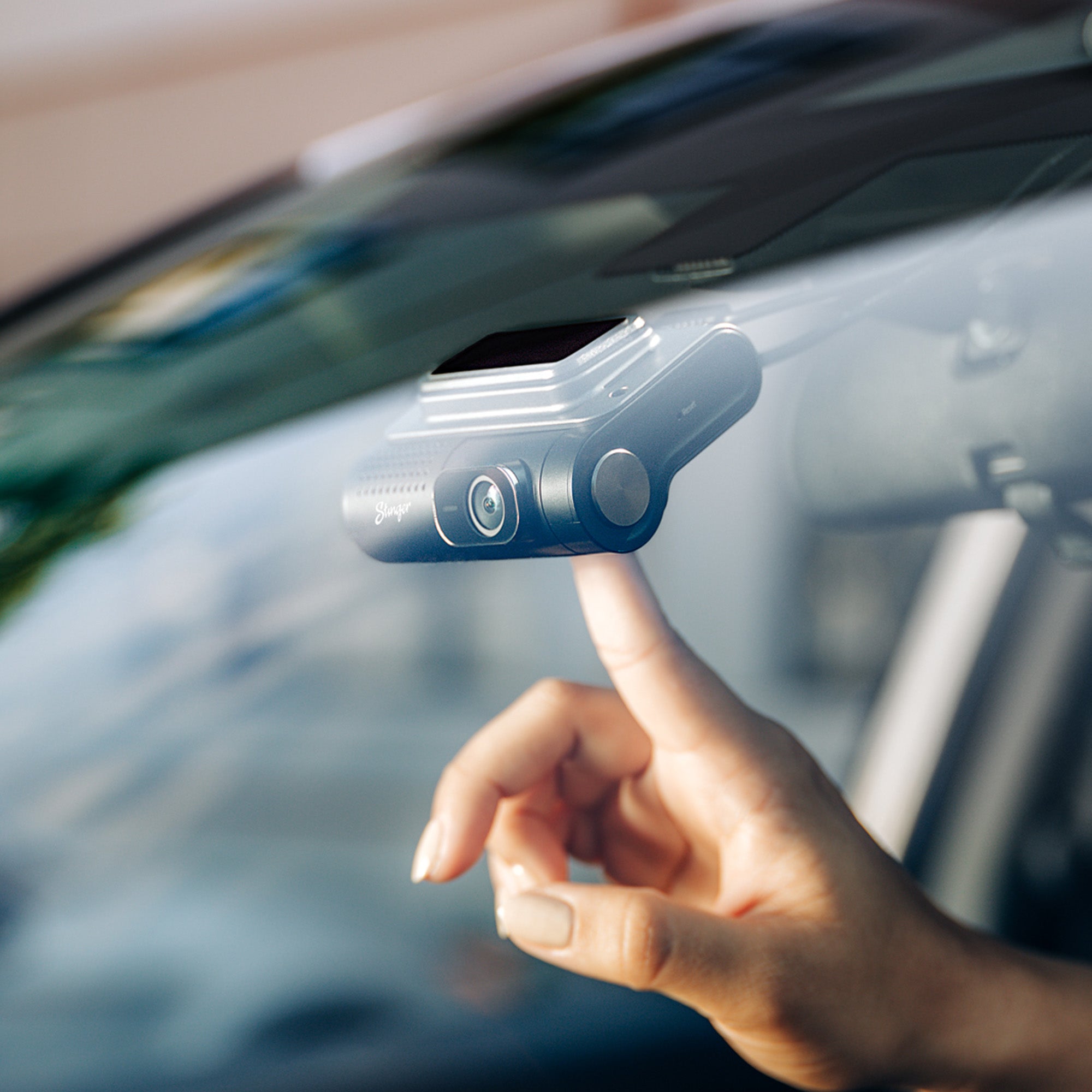 Stinger OPSIS™ Universal 2K Quad HD Front & FHD Rear Dash Camera