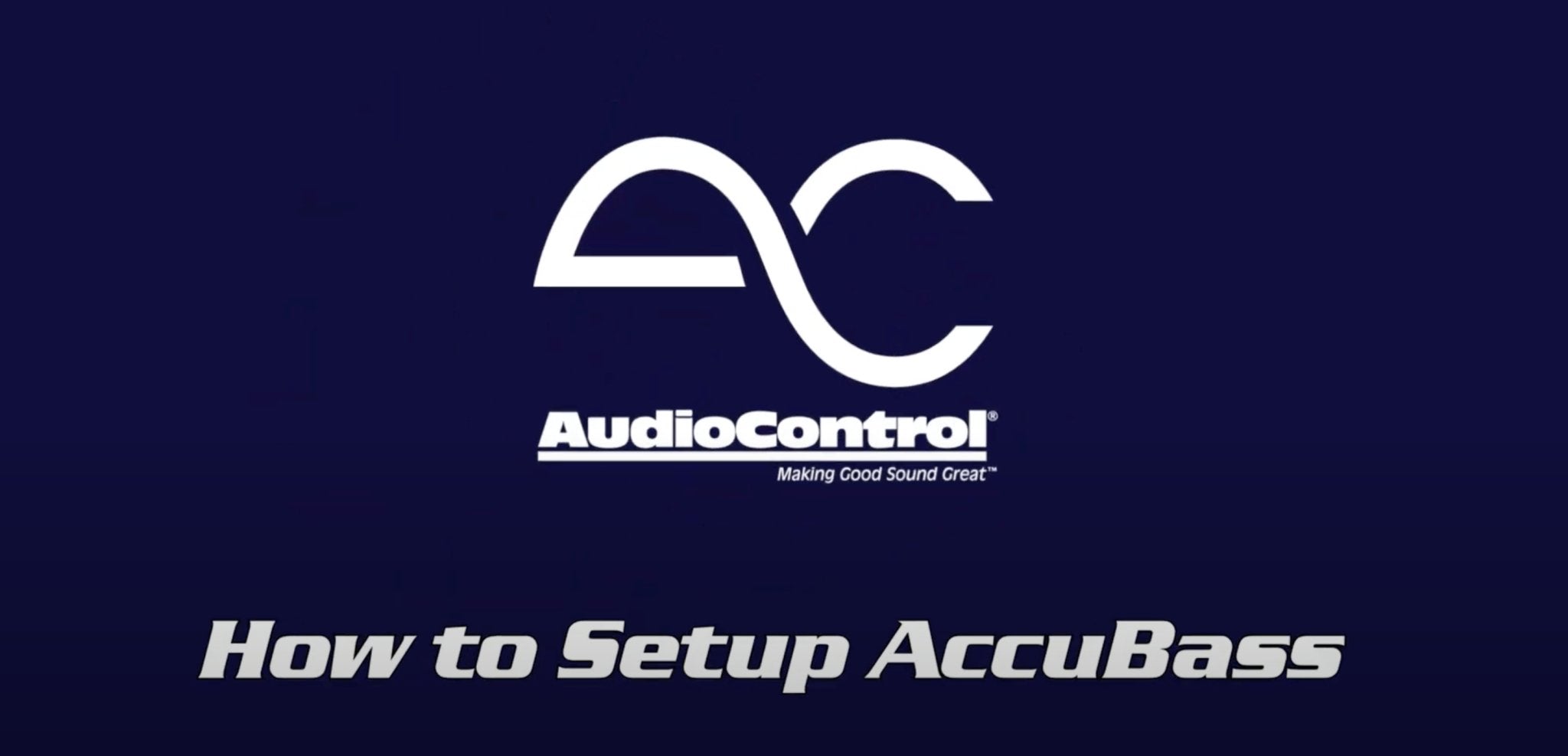 How to Set AccuBass on AudioControl Line Output Converters & Amplifiers - Stinger