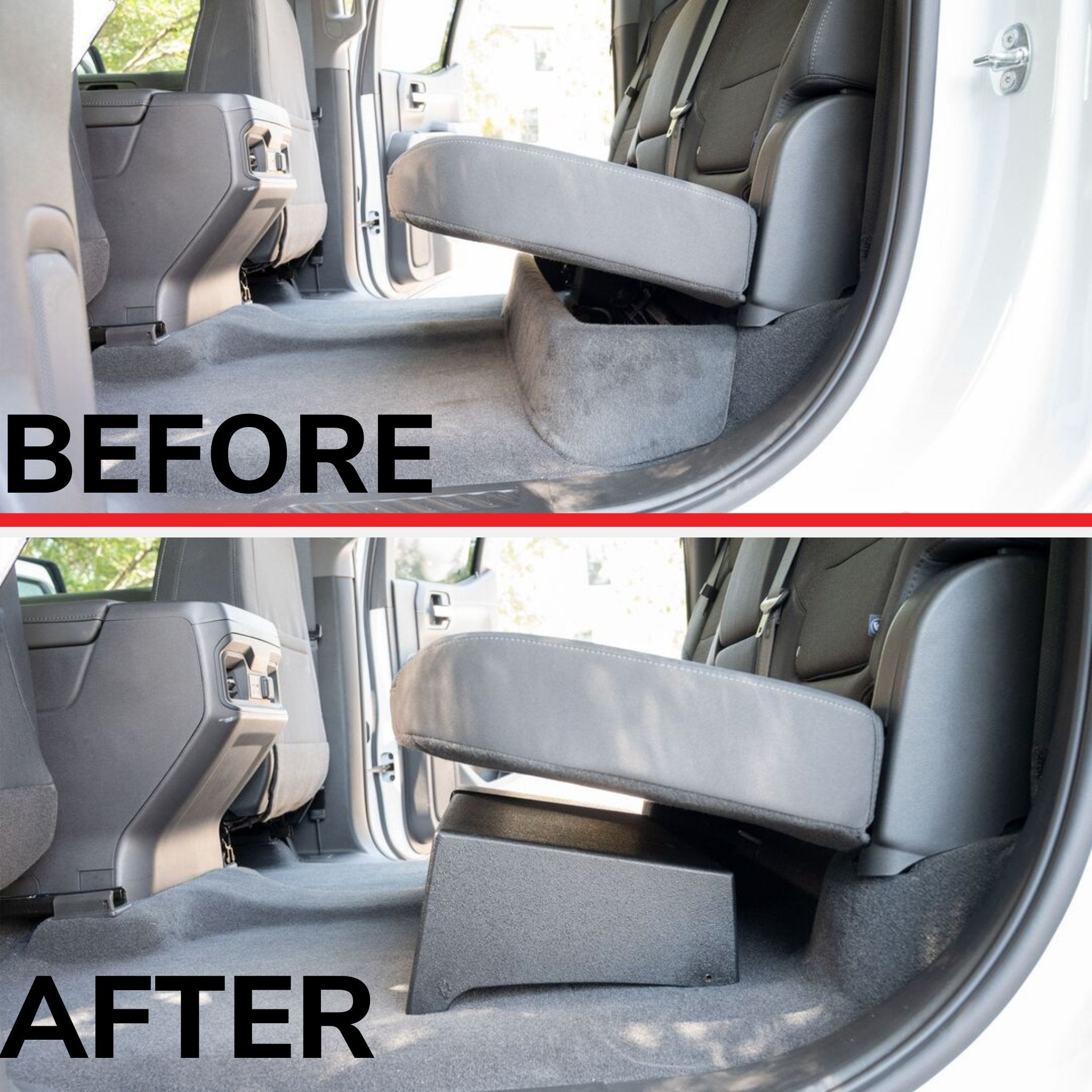 10" 400 Watt (RMS) Under Seat Subwoofer Enclosure (400 Watts RMS/800 Watts Max) for Chevy/GMC, Ford, & Toyota Trucks