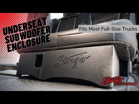 10" 400 Watt (RMS) Under Seat Subwoofer Enclosure (400 Watts RMS/800 Watts Max) for Chevy/GMC, Ford, & Toyota Trucks