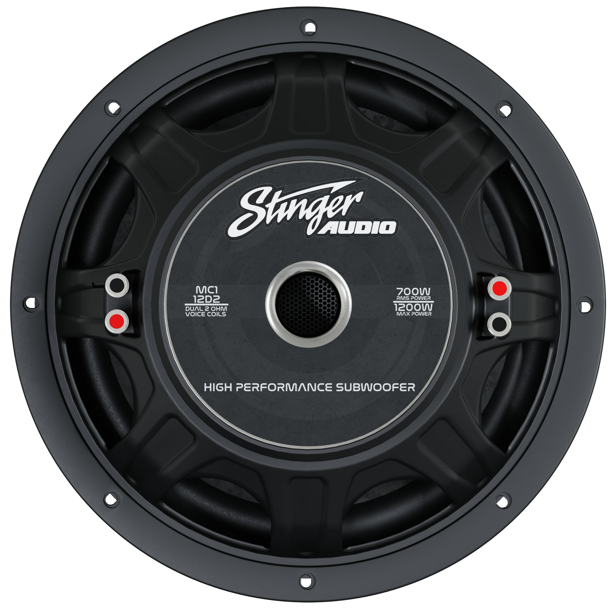 12" 700 Watt (RMS) MC1 Series Peak Power Car Subwoofer (700 Watts RMS/1,200 Watts Max)
