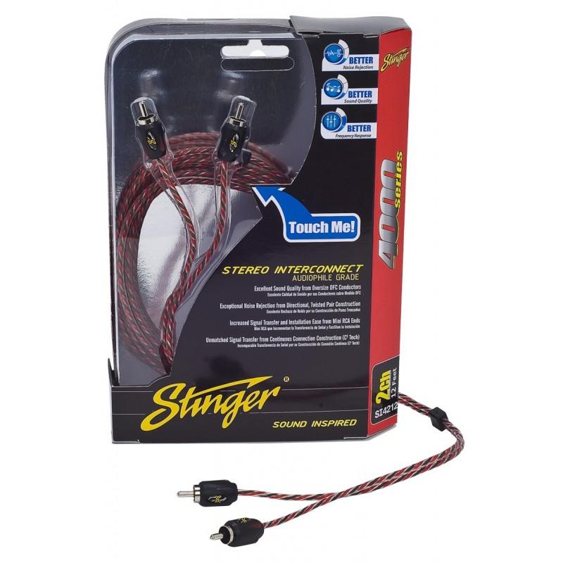 12ft 4000 Series RCA Interconnect Cable | 2-Channel or 4-Channel