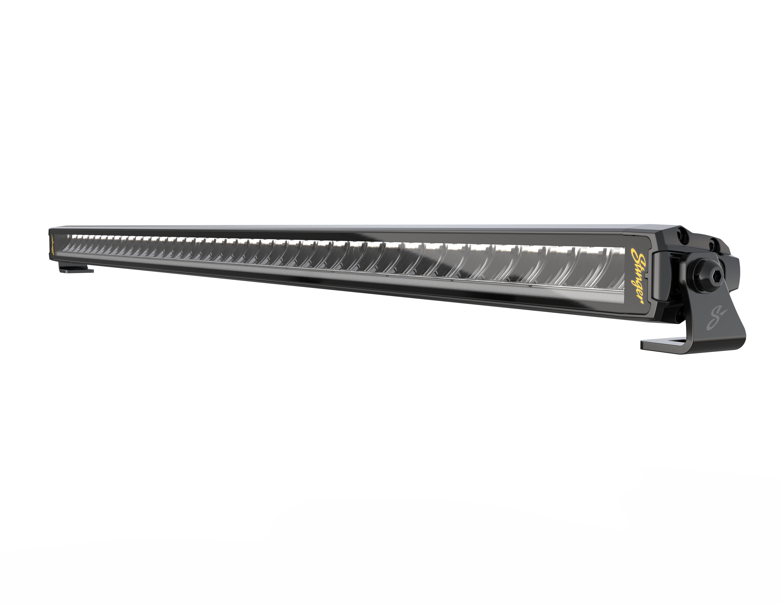 Stinger LED light bar with black housing and mounting brackets