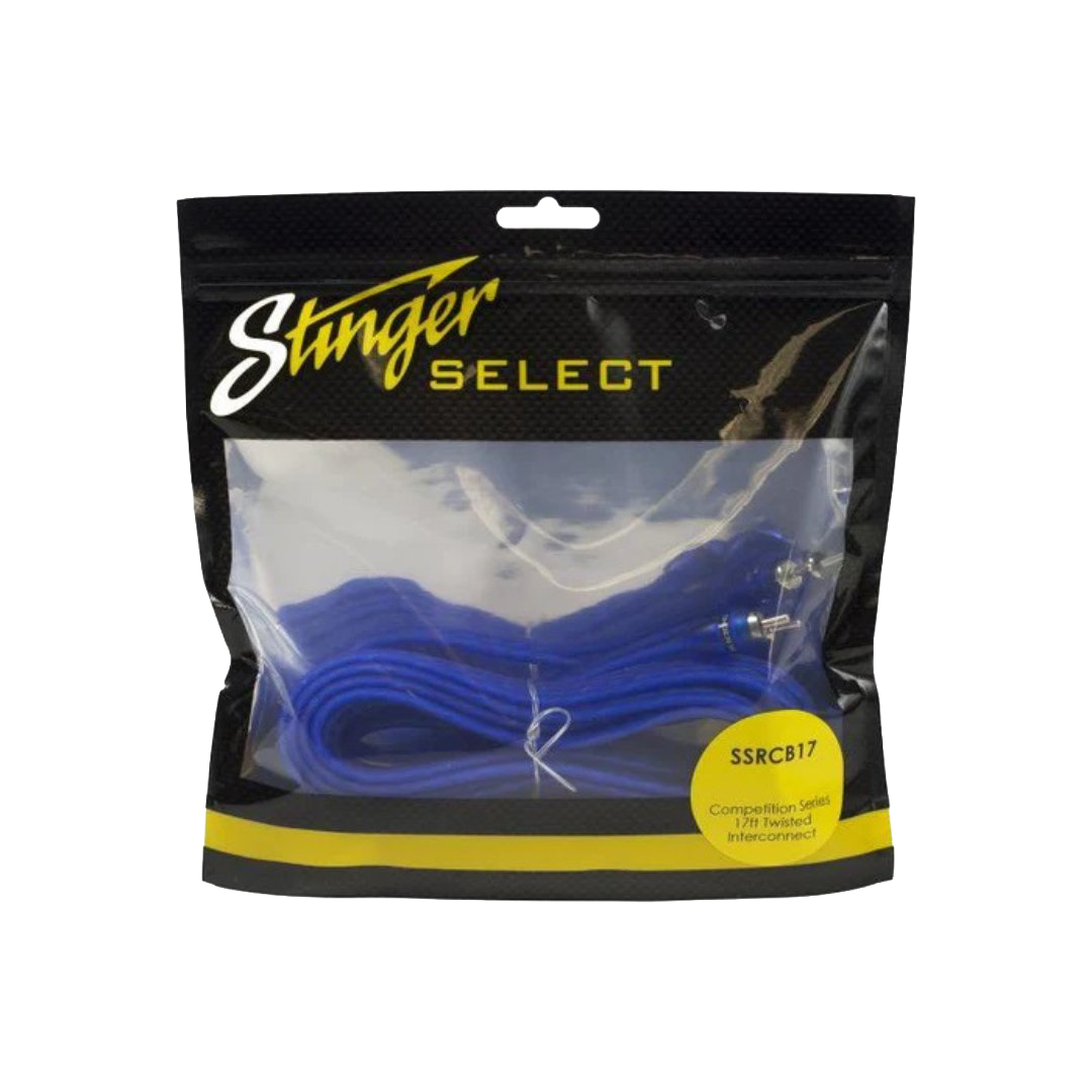 17ft Stinger Select 2-Channel RCA Twisted Interconnect Cable