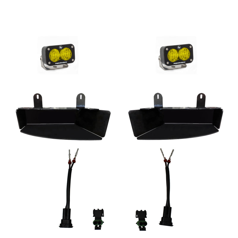 RAM 2500/3500 (2019-2022) S2 Sport Pocket Fog Lights Kit (Amber)