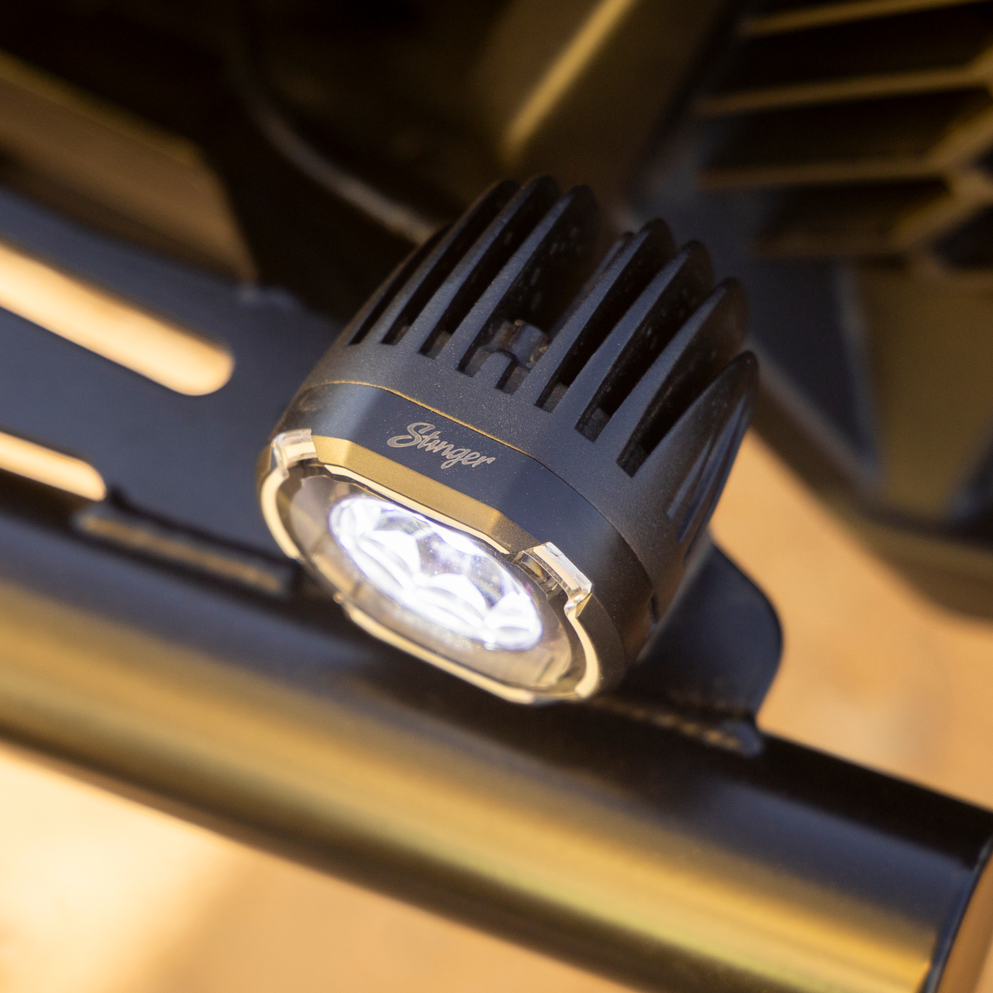 2 inch pod light on a mount