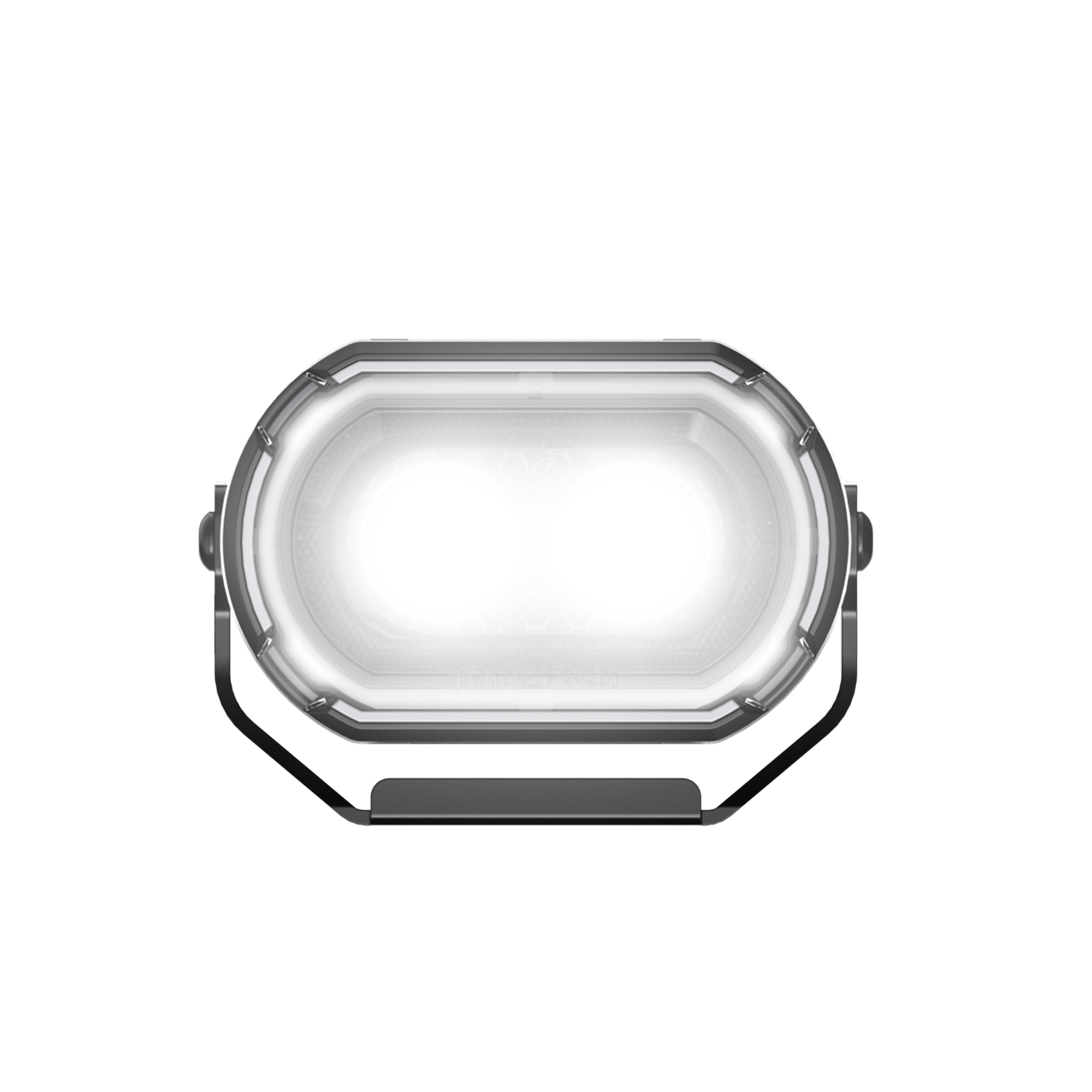 Oval LED work light with mounting bracket