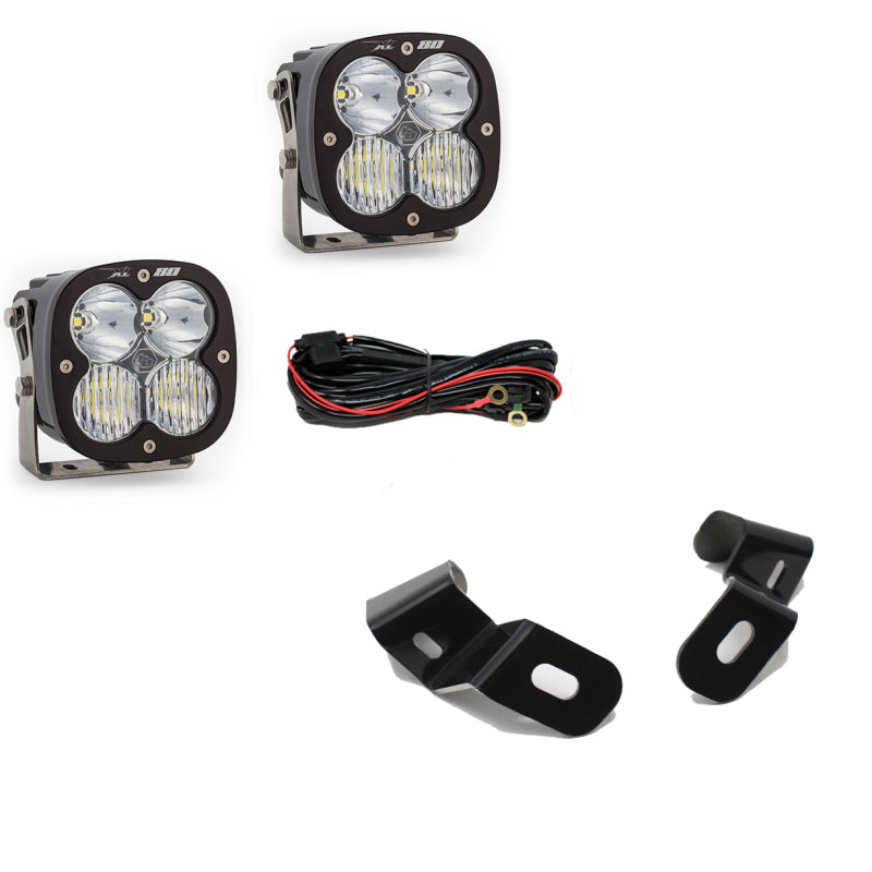 Baja Designs RAM 2500/3500 A-Pillar Ditch Light Kit, XL80 Driving Combo (Clear, 2019+)