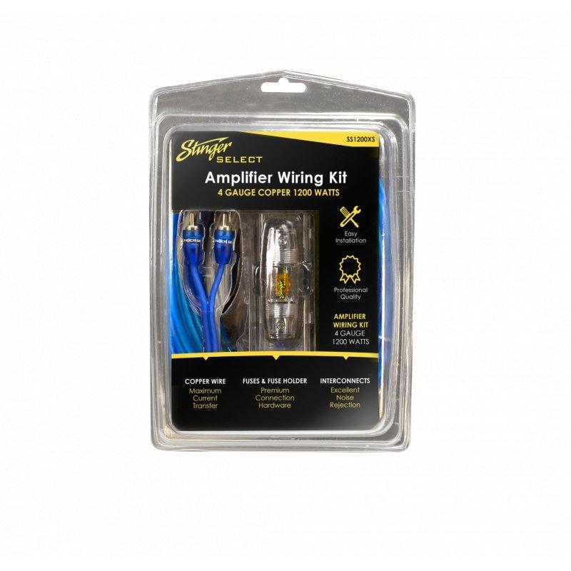 4GA 1200 Watt Complete Amplifier Copper Wiring Kit