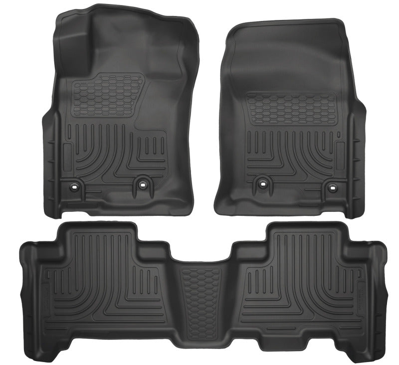 Toyota 4Runner (2013+) WeatherBeater Front & Rear Floor Liners (Black)