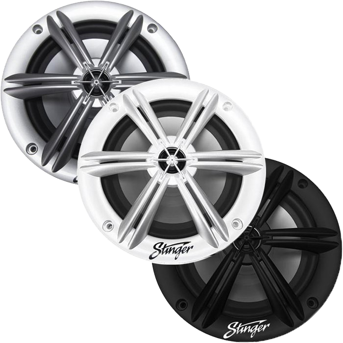 6.5" Coaxial Marine Speakers (Set of Two)