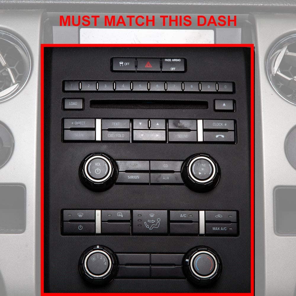 Ford F-150 (2009-2014) Stinger 6.8" Double DIN Radio Kit | Plug-&-Play