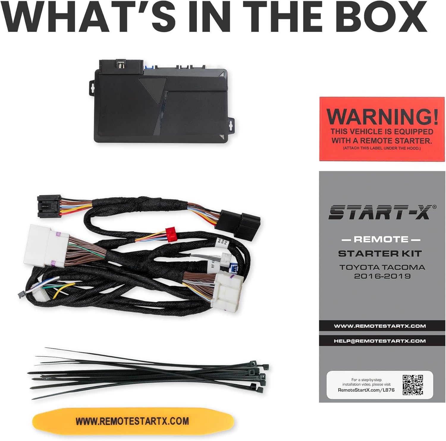 Start-X Remote Starter Kit for Toyota Tacoma (2016-2019) | Push to Start, Plug N Play