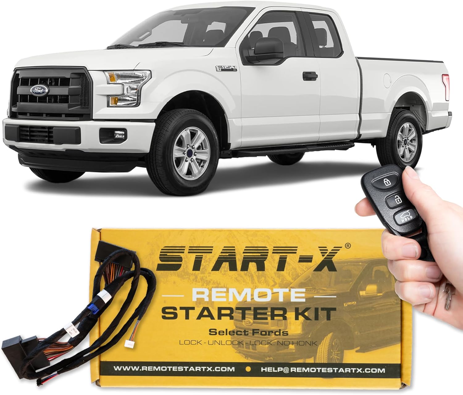 Start-X Remote Starter Kit for Ford Vehicles, F-150 (2015-20), F-250/350 (2017-21) | Plug N Play