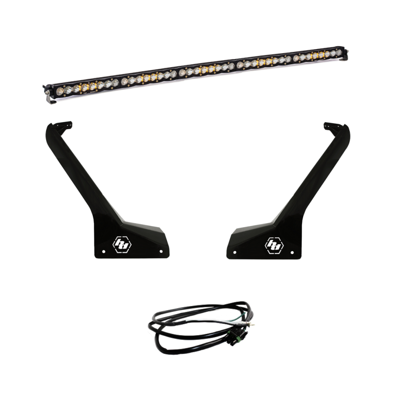 Baja Designs Jeep Wrangler JL (2018+)/Gladiator JT (2020+) LED Light Bar Kit, S8 50" Roof with Upfitter