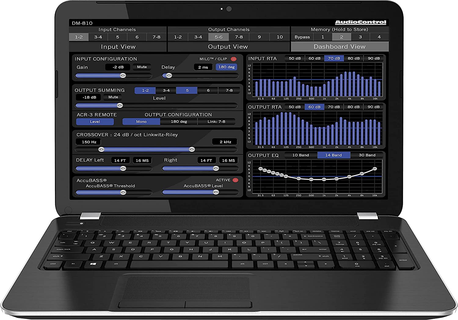 AudioControl D-4.800 4-Channel DSP Amplifier with Matrixing