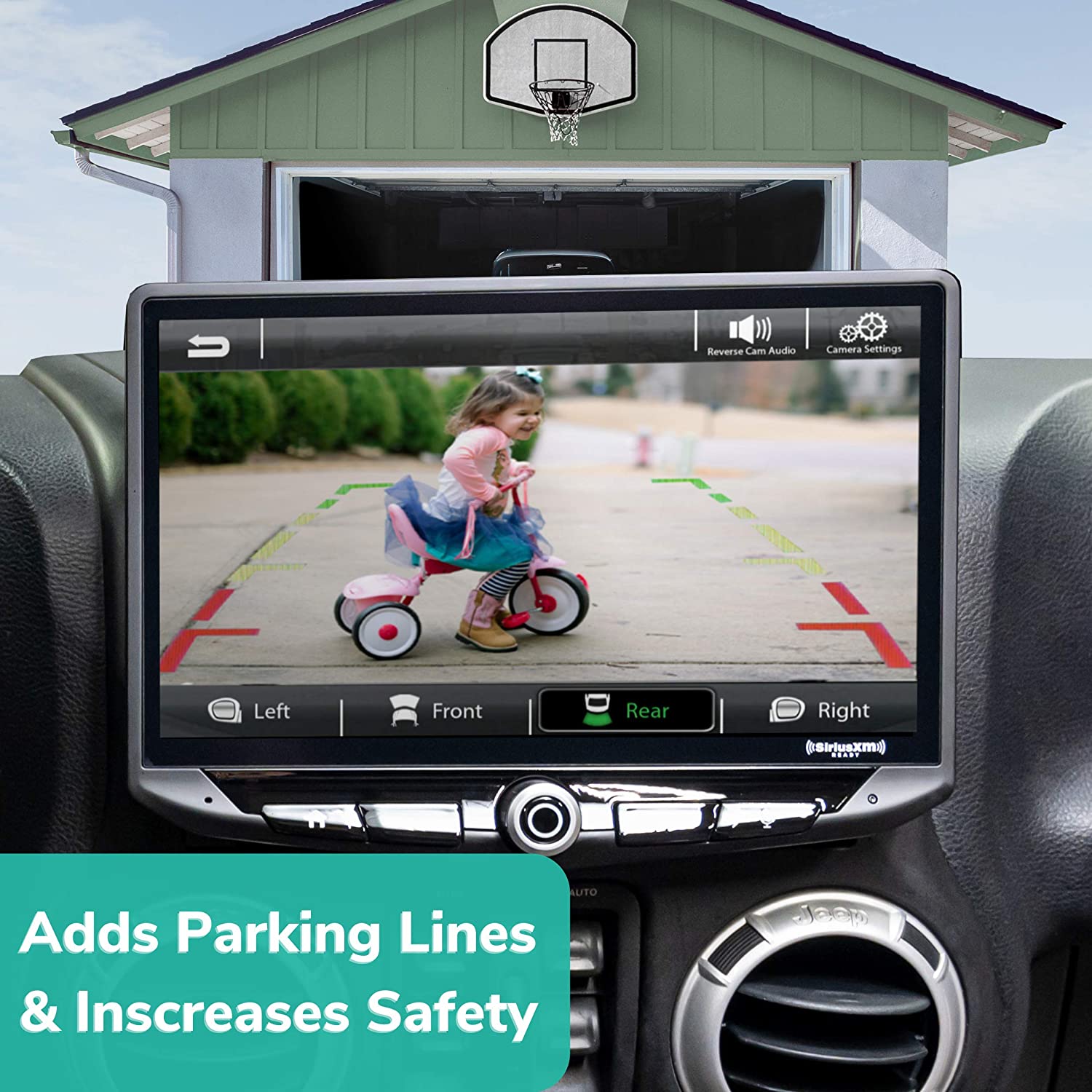 Jeep Wrangler JK (2007-2018) AHD/CVBS Spare Tire Backup Camera for Aftermarket Radios