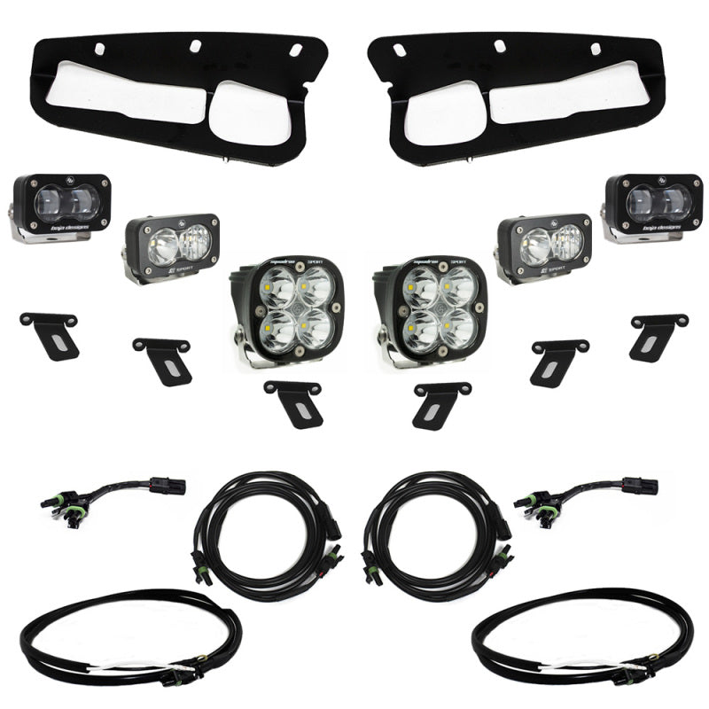 Ford Bronco (2021+) S2 SAE Sportsmen Pocket Fog Light Kit for Steel Bumper with Upfitter (Clear)