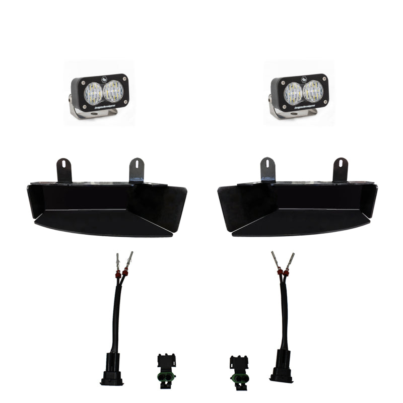 Baja Designs RAM 2500/3500 Pocket Fog Light Kit, S2 Sport (White, 2019+)