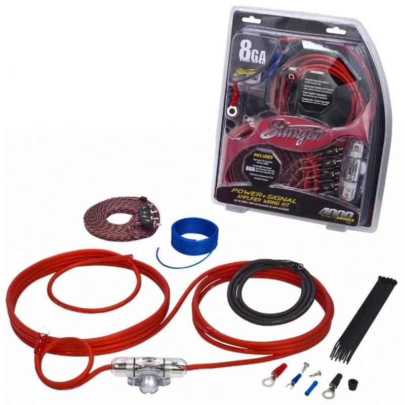 8GA 600 Watt Complete Amplifier Wiring Kit