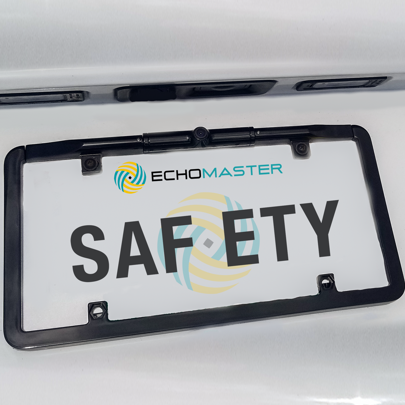 Dodge Challenger/Charger (2015-2019) License Plate Backup Camera Kit with Navigation Unlock Interface