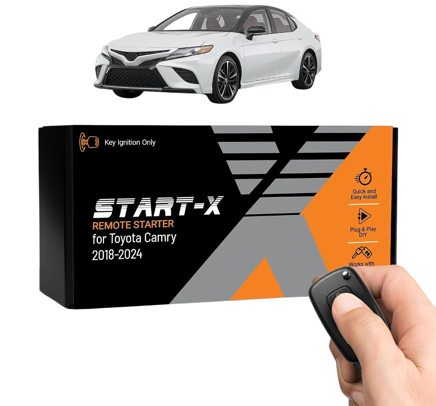 Start-X Plug & Play Remote Starter Kit for Toyota Camry (2018-2024) | Key Blade Ignition