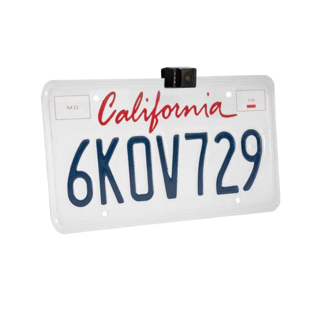 BOYO Concealed License Plate Backup Camera with Active Parking Lines and LED Lights (Black) | VTL17LTJ