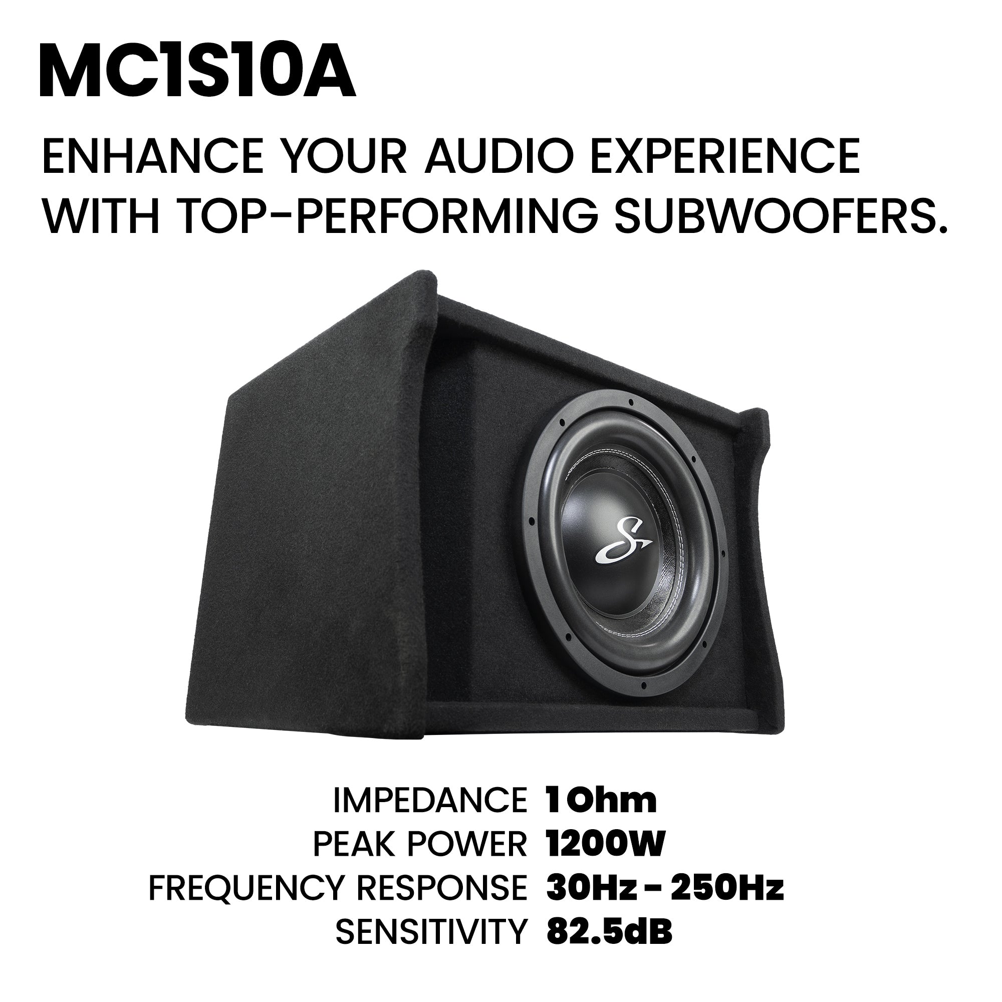 Stinger Audio Party Pack - Single 12" or 10" 700W (RMS)/1200W (Max) Loaded Ported Subwoofer Enclosure + Amplifier + Amp Wiring Kit