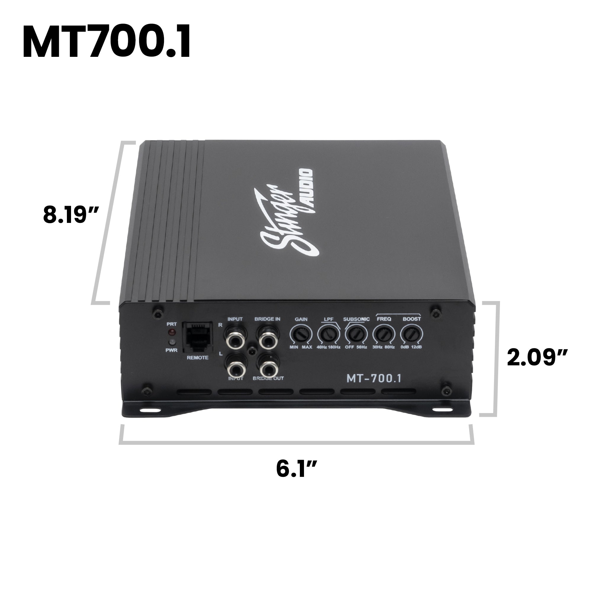 Stinger Audio Party Pack - Single 12" or 10" 700W (RMS)/1200W (Max) Loaded Ported Subwoofer Enclosure + Amplifier + Amp Wiring Kit