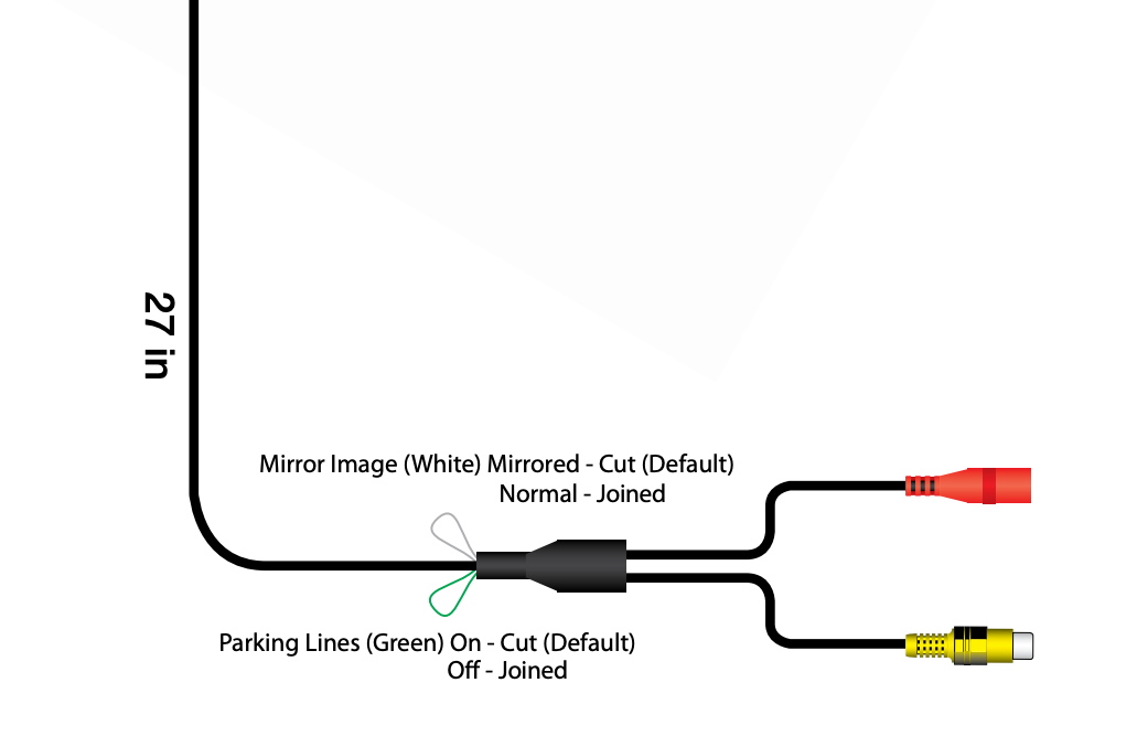 Universal Backup Camera with License Plate Bracket