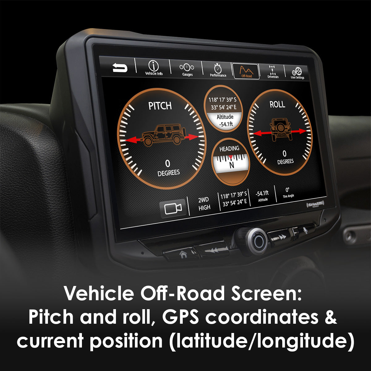HEIGH10 Jeep Wrangler JK (2011-2018) 10" Radio Fully Integrated Kit | Displays Vehicle Information and Off-Road Mode