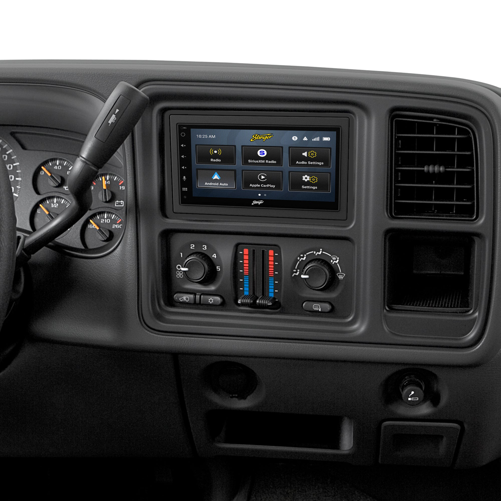 Chevy Silverado/GMC Sierra (2003-2007) Stinger 6.8" Double DIN Radio Kit | Plug-&-Play