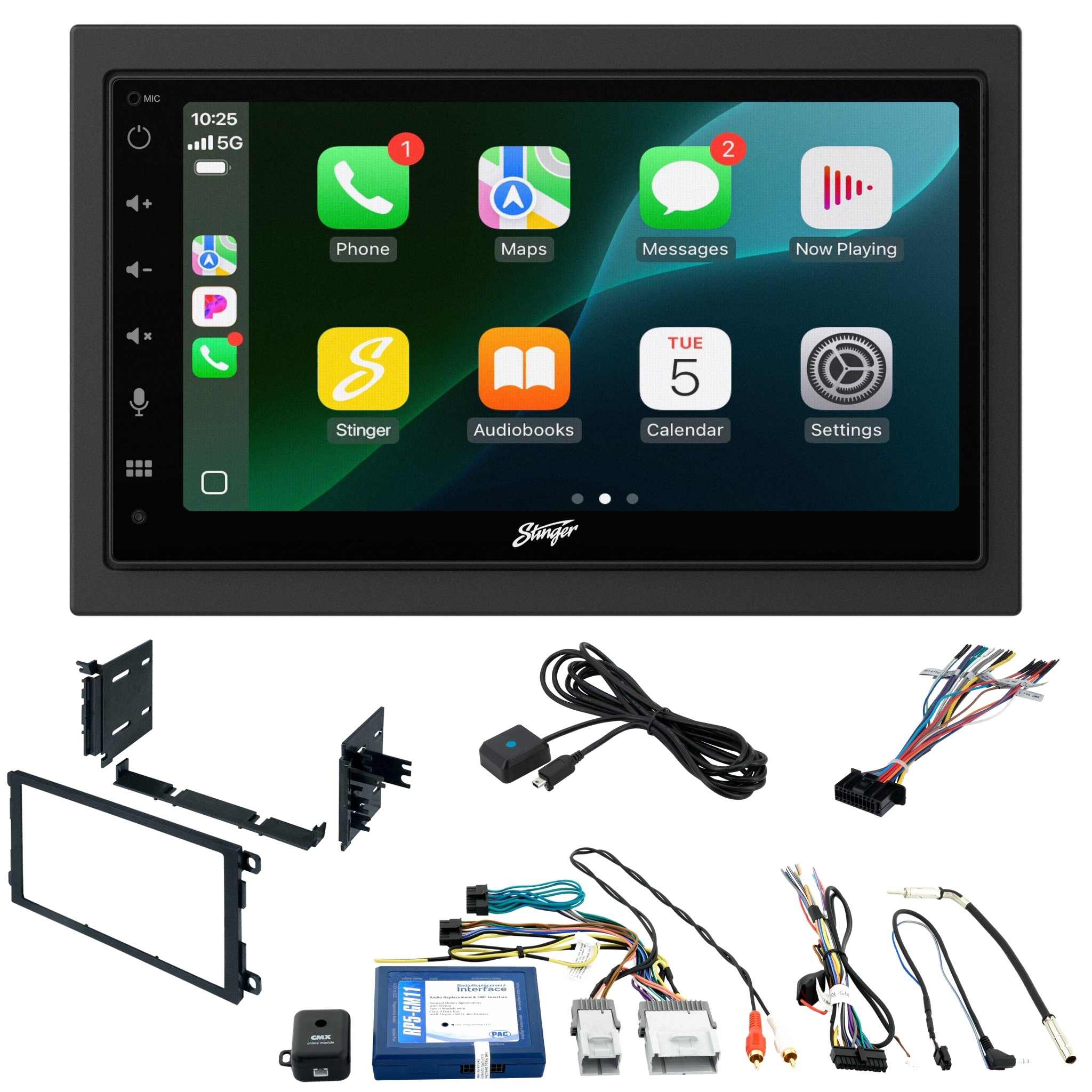 Chevy Silverado/GMC Sierra (2003-2007) Stinger 6.8" Double DIN Radio Kit | Plug-&-Play