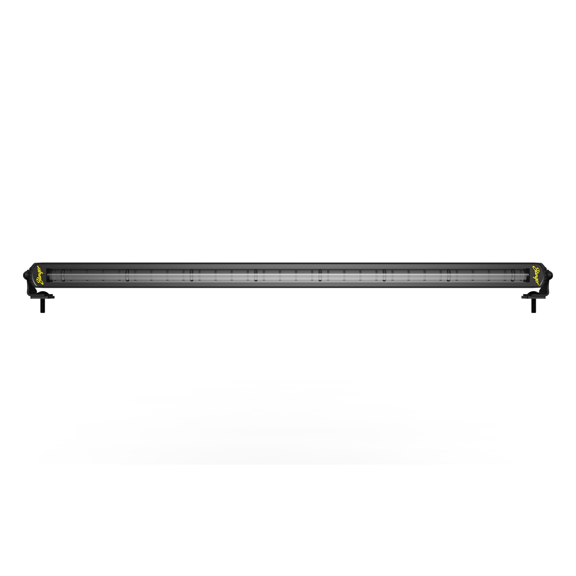 Black LED light bar with mounting brackets