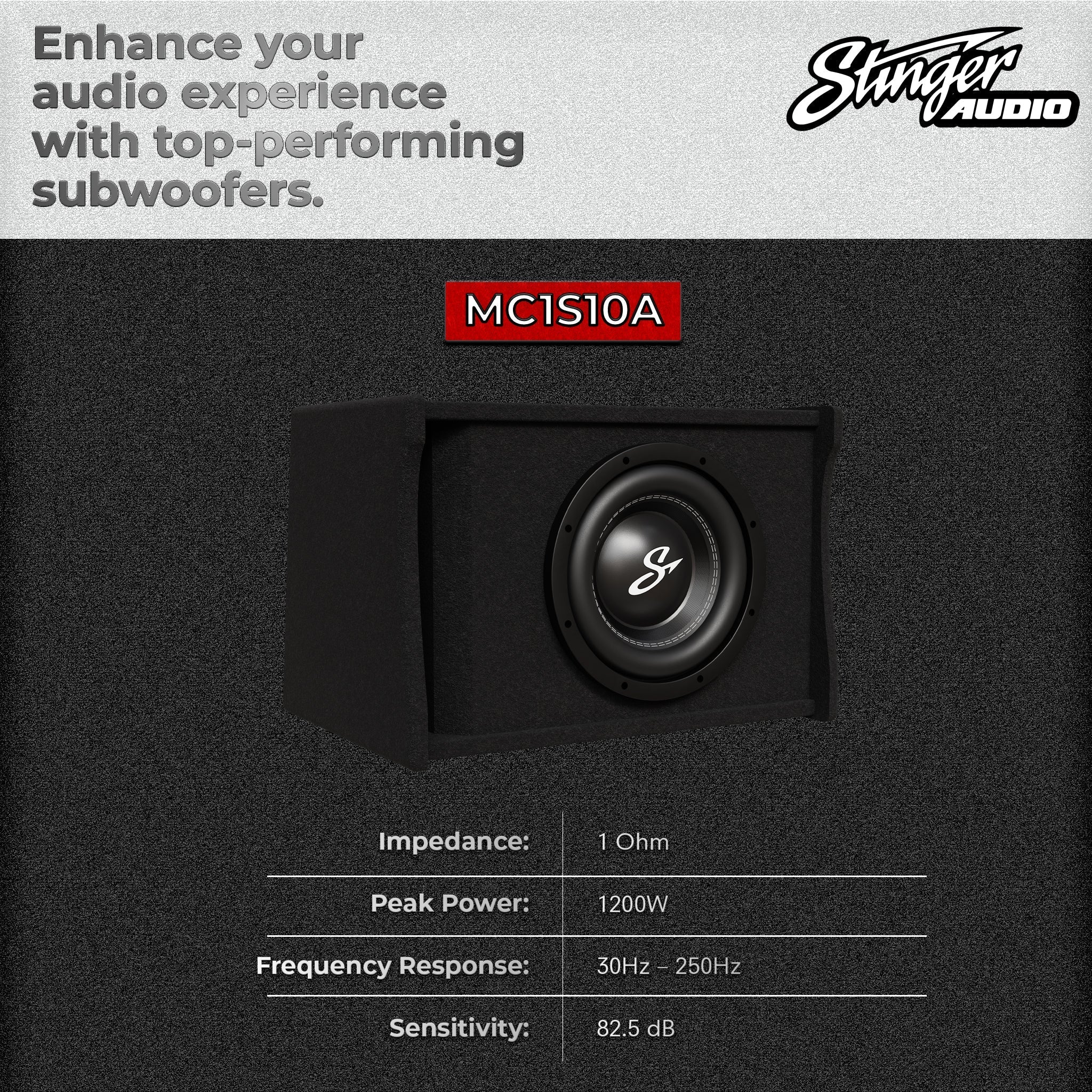 Single 10" 700 Watt (RMS) Loaded Ported Subwoofer Box Enclosure (700 Watts RMS/1,200 Watts Max)